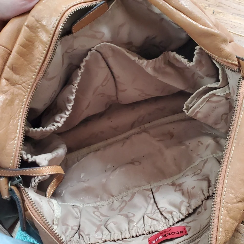 Storksak Elizabeth Leather Diaper Bag